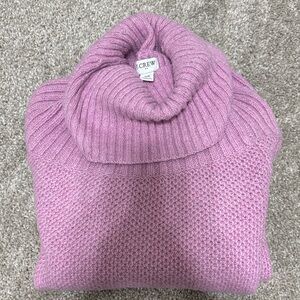 J. Crew Women's Lilac Cowl Neck Sweater